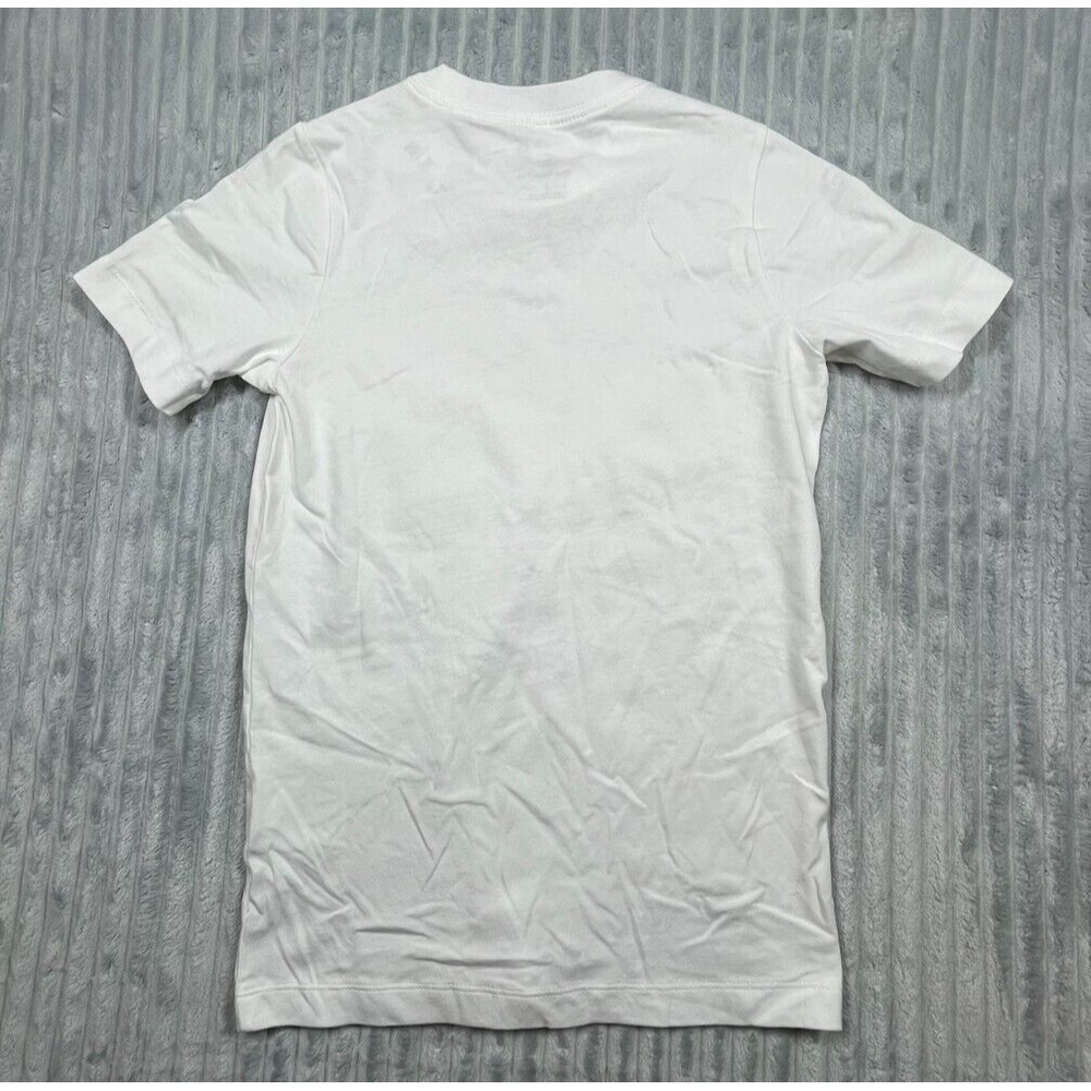 Nike Shirt Youth Unisex S The Nike Tee‎ Short Sleeve Swoosh Logos White - Picture 7 of 14